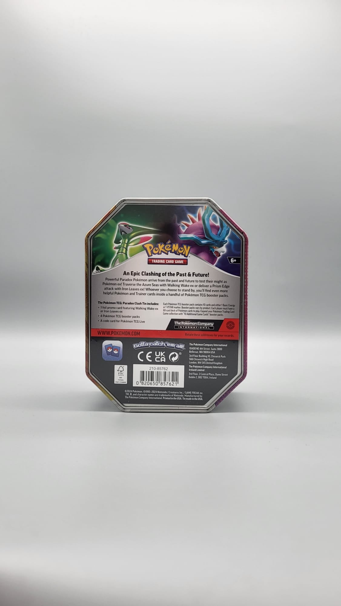 Pokemon Iron Leaves EX Tin En