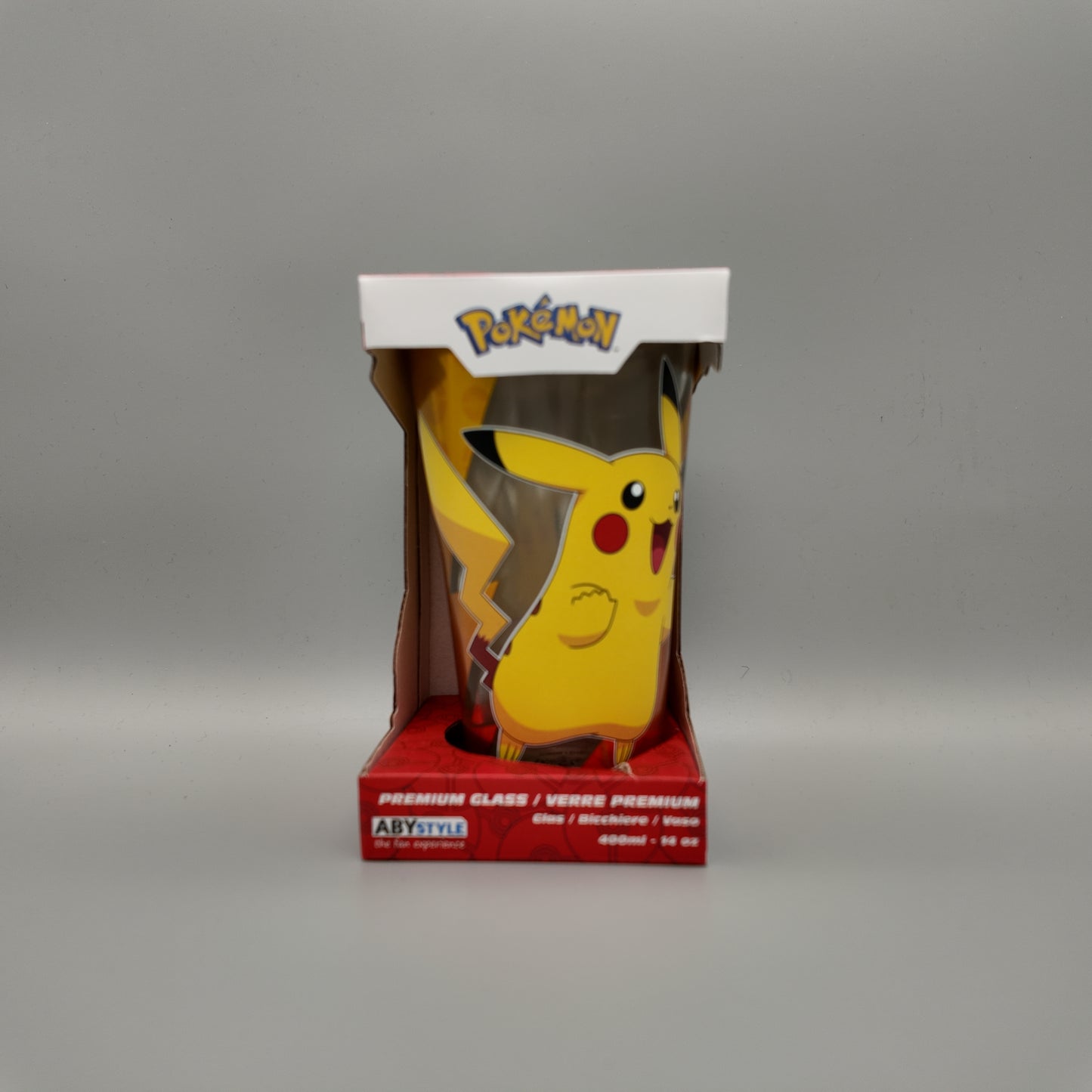 Pokémon Large Glass Premium - Pikachu foil (400ml)