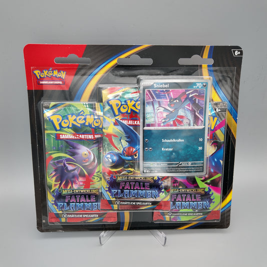 Pokemon - Fatale Flammen 3 Pack Blister DE