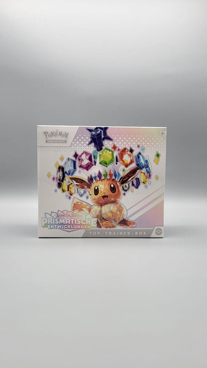 Pokemon Prismatische Entwicklungen Top-Trainer-Box DE